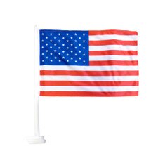 USA flag on white background