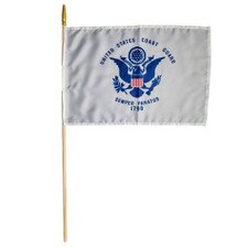 12" x 18" Coast Guard Stick Flag